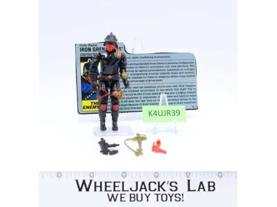 Iron Grenadiers V1 100% Complete G.I. Joe 1988 Hasbro Vintage Action Figure