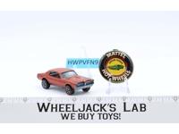 Custom Cougar Orange 1968 WITH BUTTON Redline Hot Wheels Mattel Vintage Redline