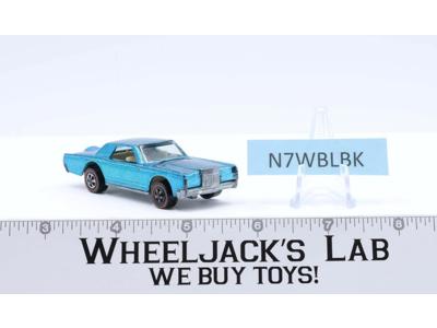 Custom Continental Mark III Aqua Blue 1969 Redline Hot Wheels Mattel Vintage RL