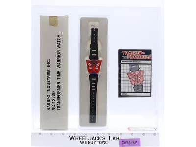 Time Warrior Watch AFA GRADED 75+ G1 Transformers Mail Away 1984 Hasbro