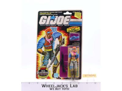 Zandar GI Joe 1985 Hasbro Vintage Action Figure NEW MOSC SEALED