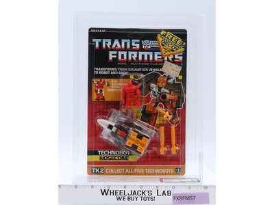 Nosecone w/ Decoy AFA GRADED 80+ 80/85/85 G1 Transformers 1987 Hasbro Figure