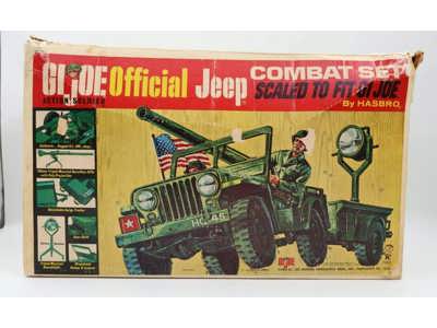 Official Jeep Combat Set GI Joe 1965 Hasbro Action Figure Vehicle