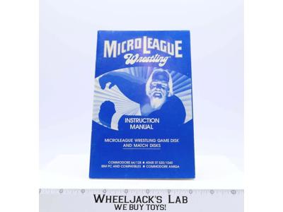 WWF 1989 Micro League Wrestling Instruction Manual for Game Hulk Hogan
