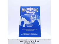 WWF 1989 Micro League Wrestling Instruction Manual for Game Hulk Hogan
