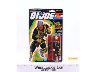 Python Officer GI Joe Python Patrol 1988 Hasbro Action Figure NEW MOSC SEALED