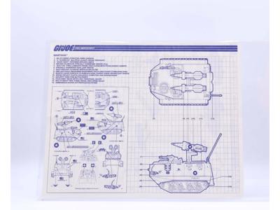 Warthog A.I.F.V. 1988 ORIGINAL Instructions / Blueprints G.I. Joe Hasbro
