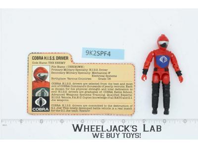 Cobra H.I.S.S. Driver V1 100% Complete G.I. Joe 1983 Hasbro Vintage Figure