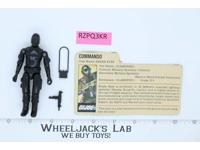 Snake Eyes V1 STRAIGHT ARM 100% Complete 1982 G.I. Joe Hasbro Vintage Figure