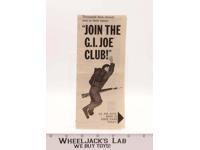 Join The GI Joe Club Membership Extras Insert GI Joe Original 1964 Vintage