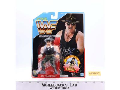 Sgt. Slaughter Salute WWF Wrestling 1991 Hasbro Action NEW MOSC SEALED