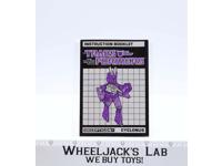 Cyclonus TARGETMASTERS Instruction Manual Booklet 1987 Hasbro G1 Transformers