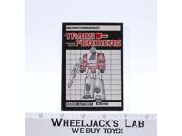 Blaster Figure Instruction Manual Booklet 1985 G1 Transformers