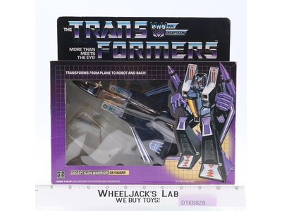 Skywarp 100% Complete W/BOX & INSERT 1984 Vintage G1 Transformers Action Figure
