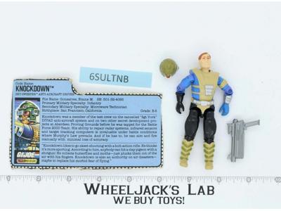Knockdown V1 100% Complete G.I. Joe 1987 Hasbro Vintage Action Figure