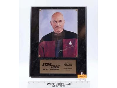 Capt. Jean-Luc Picard Star Trek Next Generation AUTOGRAPHED Plaque #167 of 950