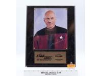 Capt. Jean-Luc Picard Star Trek Next Generation AUTOGRAPHED Plaque #167 of 950