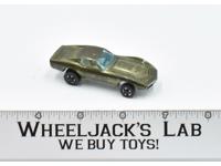 Custom Corvette Olive 1968 Redline Hot Wheels Mattel Vintage RL