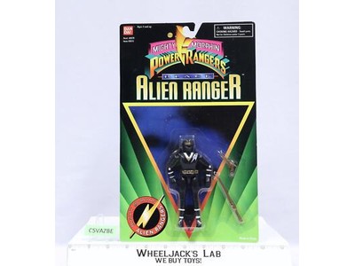 BLACK Ranger Mighty Morphin Power Rangers ALIEN RANGER Bandai 1995 MOSC