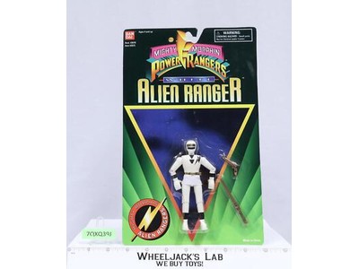 WHITE Ranger Mighty Morphin Power Rangers ALIEN RANGER Bandai 1995 MOSC