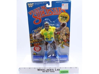S.D. Jones WWF 1985 LJN Titan Sports 8" Vintage Wrestling Figure Hawaiian MOSC