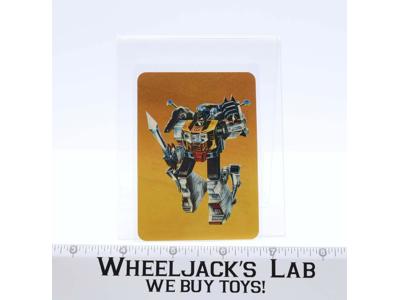 Grimlock Card 34 Variant Color 1985 G1 Transformers Action Trading Cards