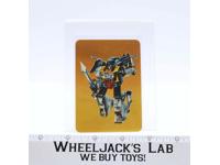 Grimlock Card 34 Variant Color 1985 G1 Transformers Action Trading Cards