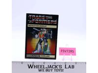 Wheeljack Instruction Manual Booklet 1985 Hasbro G1 Transformers Action Figure