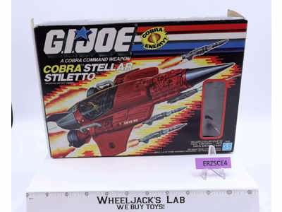 Cobra Stellar Stiletto W/Star Viper W/Box 100% Complete GI Joe 1987 Figure