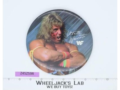 Ultimate Warrior Pin Button WWF WWE Wrestling Original 1980's Vintage