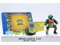 Shell Slammin' Mike W/Card 100% Complete TMNT 1991 Playmates Action Figure