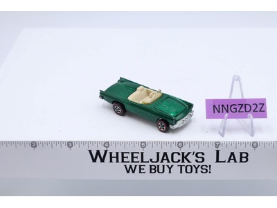 Classic '57 T-Bird Green 1968 1969 Mattel Redline Hot Wheels RL White Interior