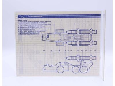 Cobra Adder 1987 ORIGINAL Instructions/ Blueprints G.I. Joe Hasbro