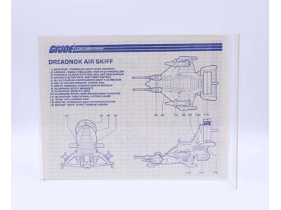 Dreadnok Air Skiff 1987 ORIGINAL Instructions / Blueprints G.I. Joe Hasbro