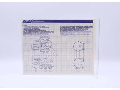 Cobra B.U.G.G. 1988 ORIGINAL Instructions/Blueprints G.I. Joe Hasbro