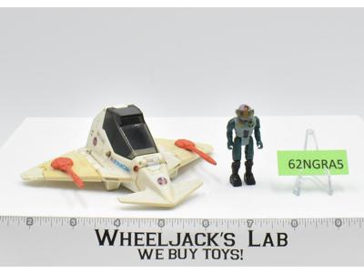 StarWolf Flexwing W/Tom Waldron Complete Starcom 1986 Coleco Figure & Vehicle