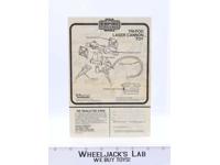 Tri-Pod Laser Cannon Instruction Booklet/Sheet ONLY Star Wars 1982 Kenner