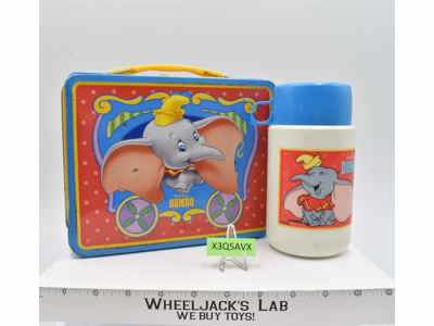 Dumbo Disney Metal Lunchbox W/Thermos 1998 Thermos Brand