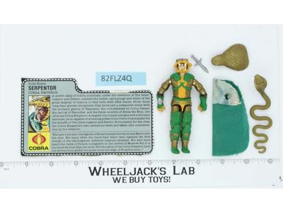 Serpentor V1 100% Complete G.I. Joe 1986 Hasbro Vintage Action Figure
