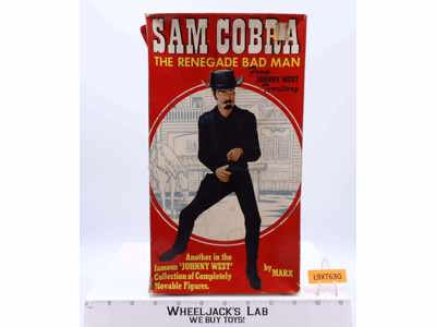 Sam Cobra 100% Complete Johnny West 1974 Best of the West W/Box Marx Vintage