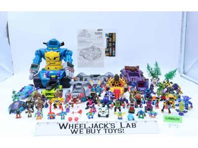 Giant Lot of Z-Bots Action Figures and Accessories Micro Machines 1990's Galoob