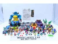 Giant Lot of Z-Bots Action Figures and Accessories Micro Machines 1990's Galoob