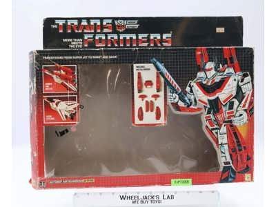 Jetfire EMPTY BOX ONLY 1985 Action Figure Vintage Hasbro G1 Transformers