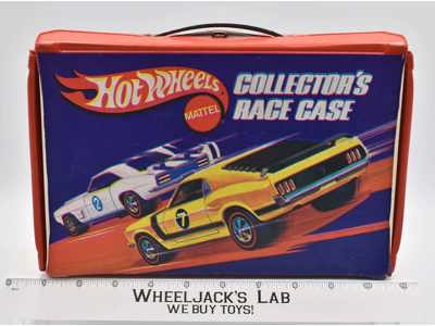 Red Collector's Race Case W/Two Trays Hot Wheels 1969 Mattel Carrying Case