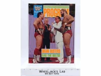 WWF Lineup Sheet Orlando 9/8/89 1989 Event Card Program Vol. 172 Brain Busters