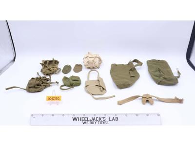 Lot of 10 Sleeping Bags, Backpacks etc. GI Joe Vintage Hasbro 12" Accessory
