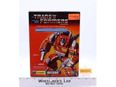 Inferno 100% Complete Transformers Reissue Commemorative Series 2003 Hasbro