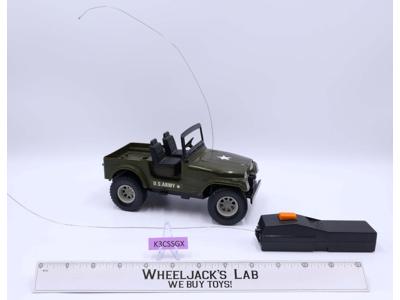 Radio Controlled US Army Jeep 1980's Radio Shack Toy Car