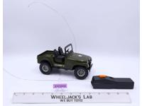 Radio Controlled US Army Jeep 1980's Radio Shack Toy Car