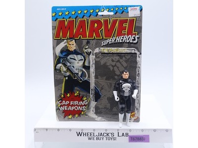 The Punisher Cap Firing Weapons W/Cardback Marvel Super Heroes 1990 Toy Biz